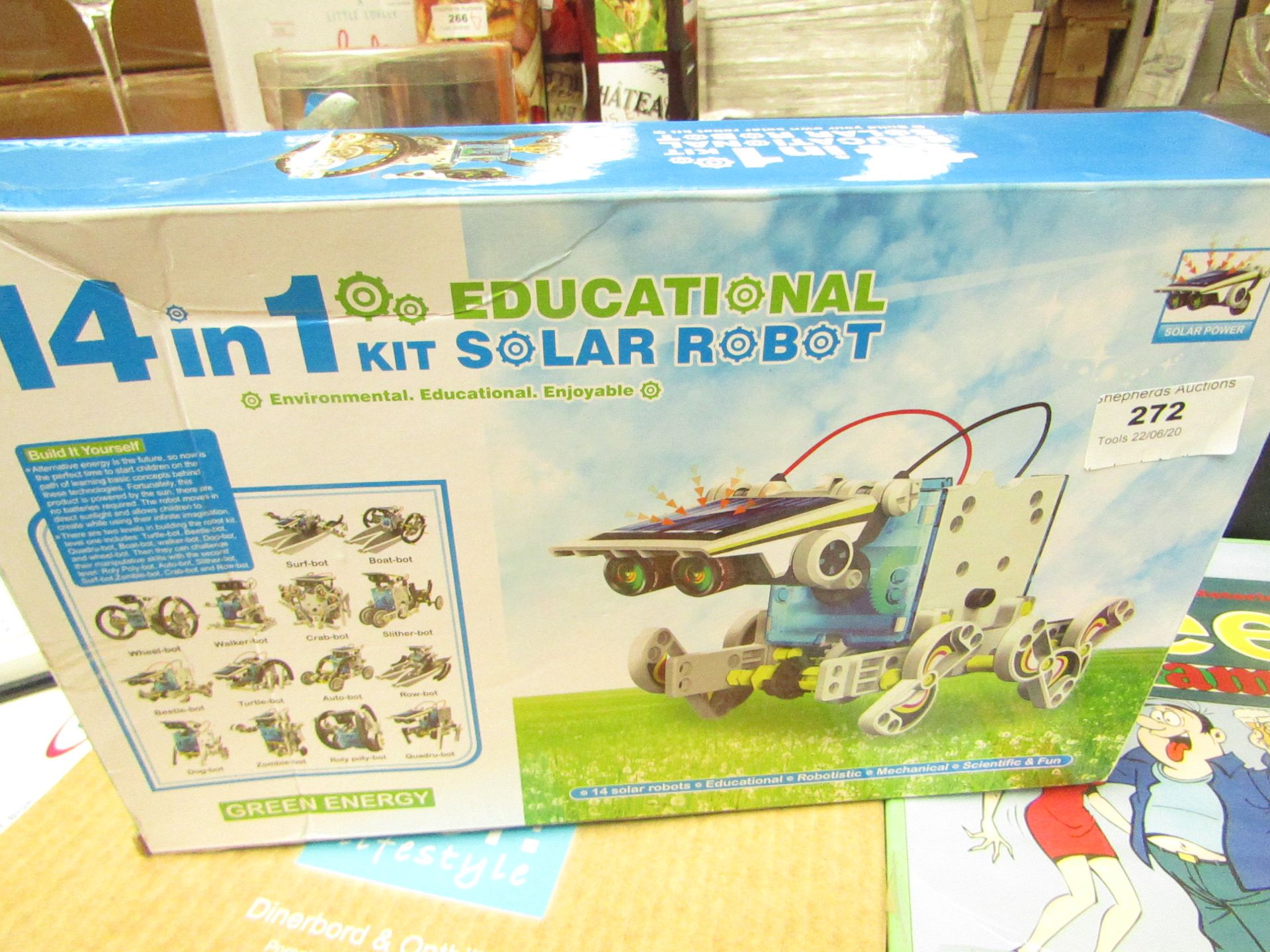 14 in 1 Educational Solar robot kit. Boxed
