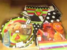 Set of Muppets Party Items. Incl Plates,Banners, Cups etc. new & packaged