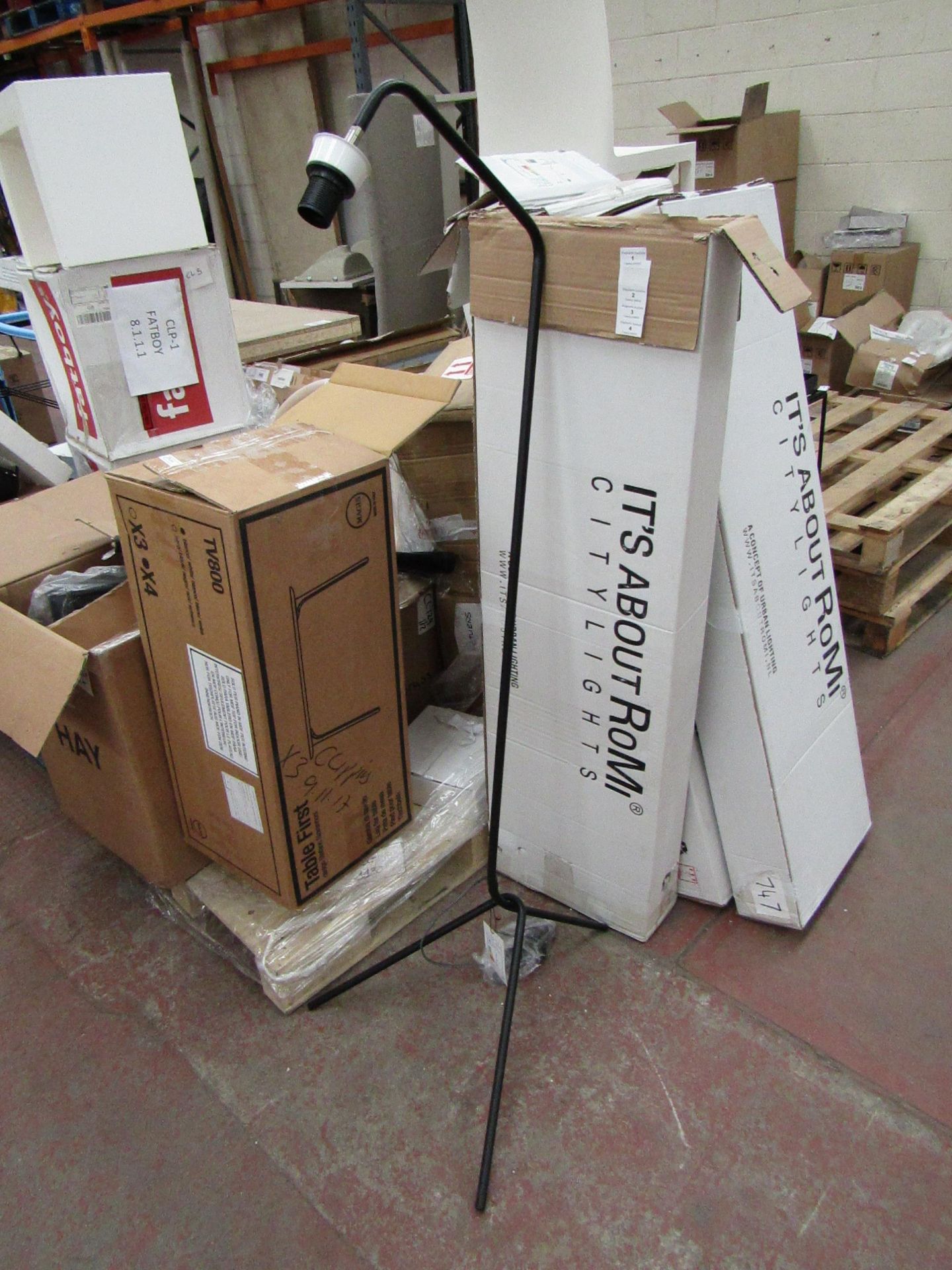 | 1x | ITS ABOUT ROMI BARCELONA FLOOR LAMP | body, looks unused but may have scratches and marks,