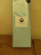 8x Sanctuary Fitted Sheet With Deep Box Duck Egg Double 100 % Cotton new & Packaged