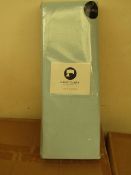 Sanctuary Fitted Sheet With Deep Box Duck Egg Double 100 % Cotton new & Packaged