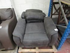 Costco Power Glider rocking armchair with Usb charging port, the bracket on the back piece