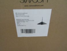 |1x SWOON ALI LARGE PENDANT LIGHT IN BLACK NICKLE | NEW AND BOXED | RRP £89 |SKU 5057569149478|