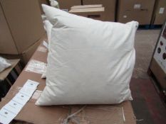 | 4X | UNBRANDED DUCK FEATHER FILLED 50X50CM CUSHION INNER PADS | NEW |