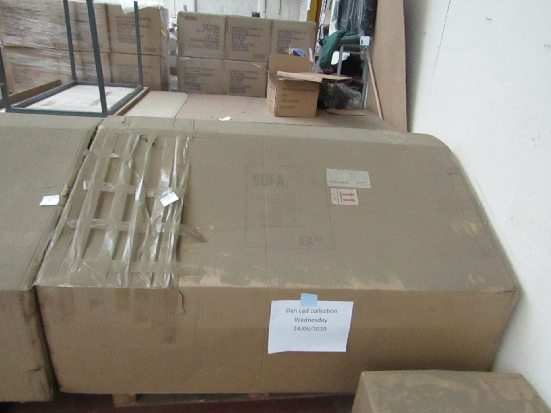 Sofa Club Fulham expresso Coloured 2 seater sofa, looks unused and still boxed, Please note the - Image 2 of 2