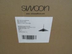 |1x SWOON ALI LARGE PENDANT LIGHT IN BLACK NICKLE | NEW AND BOXED | RRP £89 |SKU 5057569149478|