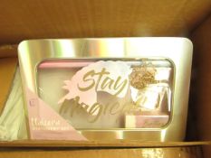 4 x Stay Magical Unicorn Stationary Sets in metal Tins. New