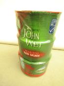 3 x 213g John West Wild Pacific Red Salmon.1 Tin is dinted. BB 31/7/21