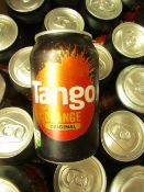 Approx 40 x 330ml Tango orange. BB March 2021