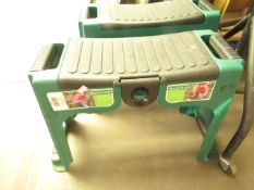 Gardening Stool with a Small Lockable Compartment under the Seat.