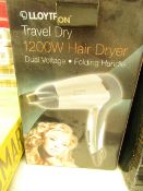 Lloytron 1200w Travel hair Dryer. Boxed & tested Working