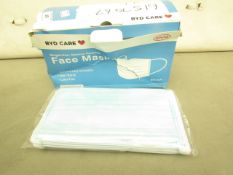 Box of 50 Single Use General purpose Face Masks. New & packaged