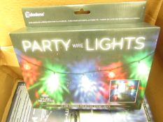 2 Sets of Music Reactive Party Wire Lights. USB Powered. New & Boxed