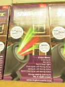 | 1X | STARTASTIC ACTION LASER PROJECTOR WITH 6 LASER MODES | NEW AND BOXED | SKU C5060191465304 |