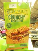 40 x 2 Bar packs Of Nature Valley Crunchy Oats & Honey. Outer Box is Slightly Damaged but product is