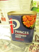 9 x 340g Princess Corned Beef. Unused. BB Dec 2024