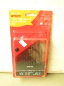 Amtech 12 pc High Speed Steel Drill Bit Sets. New & Packaged