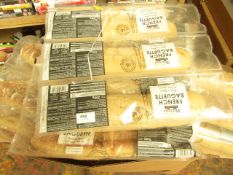 10 Packs of 5 Menissez French baguettes. Some of these are snapped but all still sealed. BB 09/07/