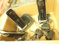 Set of 3 Panasonic PNLC1066 Landline Phones. Untested