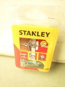 Box of 5 Packs of 10 Stanley Screws & plaster Board Plugs. New & Packaged