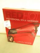 Red Hot Proffessional Hair Dryer.2200w. New & Boxed