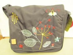 Lassig Baby Changing messenger Bag with baby changing mat and insulated bottle bag included, RRP £60