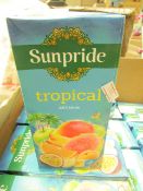 8 x Sunpride Tropical Juice Drinks. 1L Each. BB Jan 2021