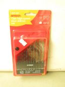 Amtech 12 pc High Speed Steel Drill Bit Sets. New & Packaged