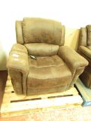 Costco Massaging electric reclining armchair, open and close works but doesn't appear to massage