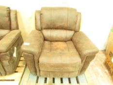 Costco Massaging electric reclining armchair, missing power cable so unable to test, RRP £389