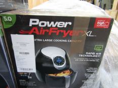 | 1X | POWER AIR FRYER 5L | UNCHECKED AND BOXED | NO ONLINE RE-SALE | SKU 5060191466936| RRP £99.99