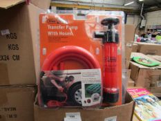 Stag Tools transfer pump with hoses, new and packaged.