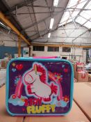 3x Stay Fluffy lunch bags, new and boxed.