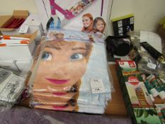 4x Disney Frozen printed towels, new and packaged.