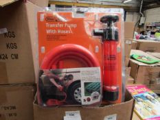 Stag Tools transfer pump with hoses, new and packaged.