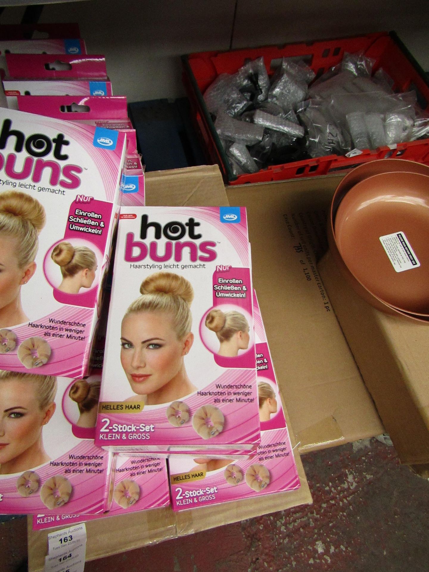 4 x JML Hot Buns For Blonde Hair. New & Boxed