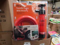 Stag Tools transfer pump with hoses, new and packaged.