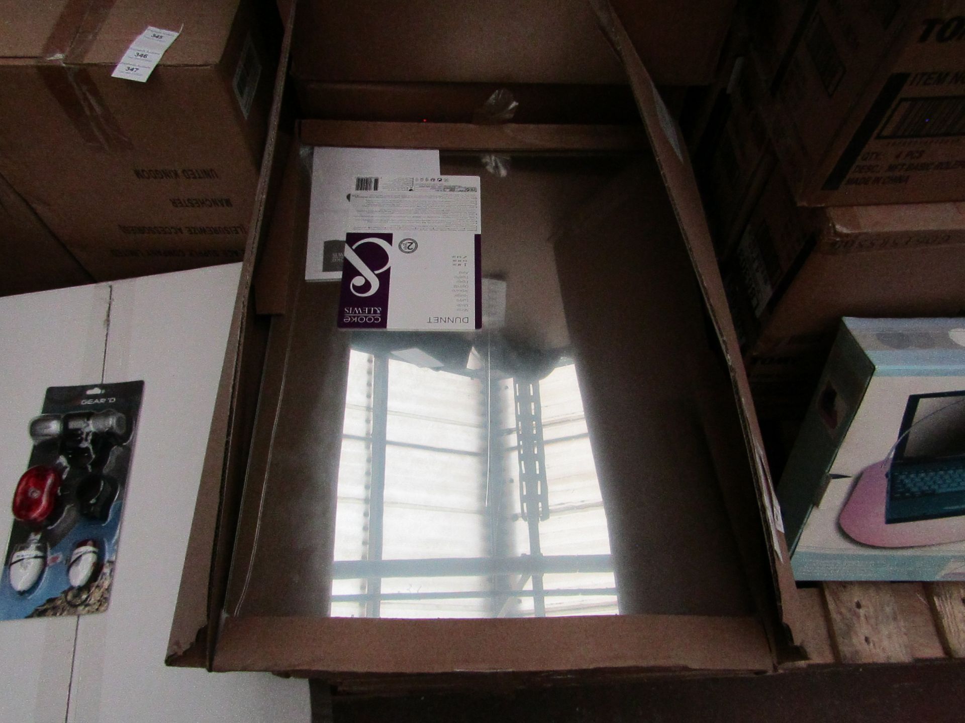 1x Cooke and Lewis Dunnet mirror 60 x 45, new and boxed.