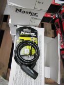 2x Master Lock level 4 security 1.8mtr Bike locks, new