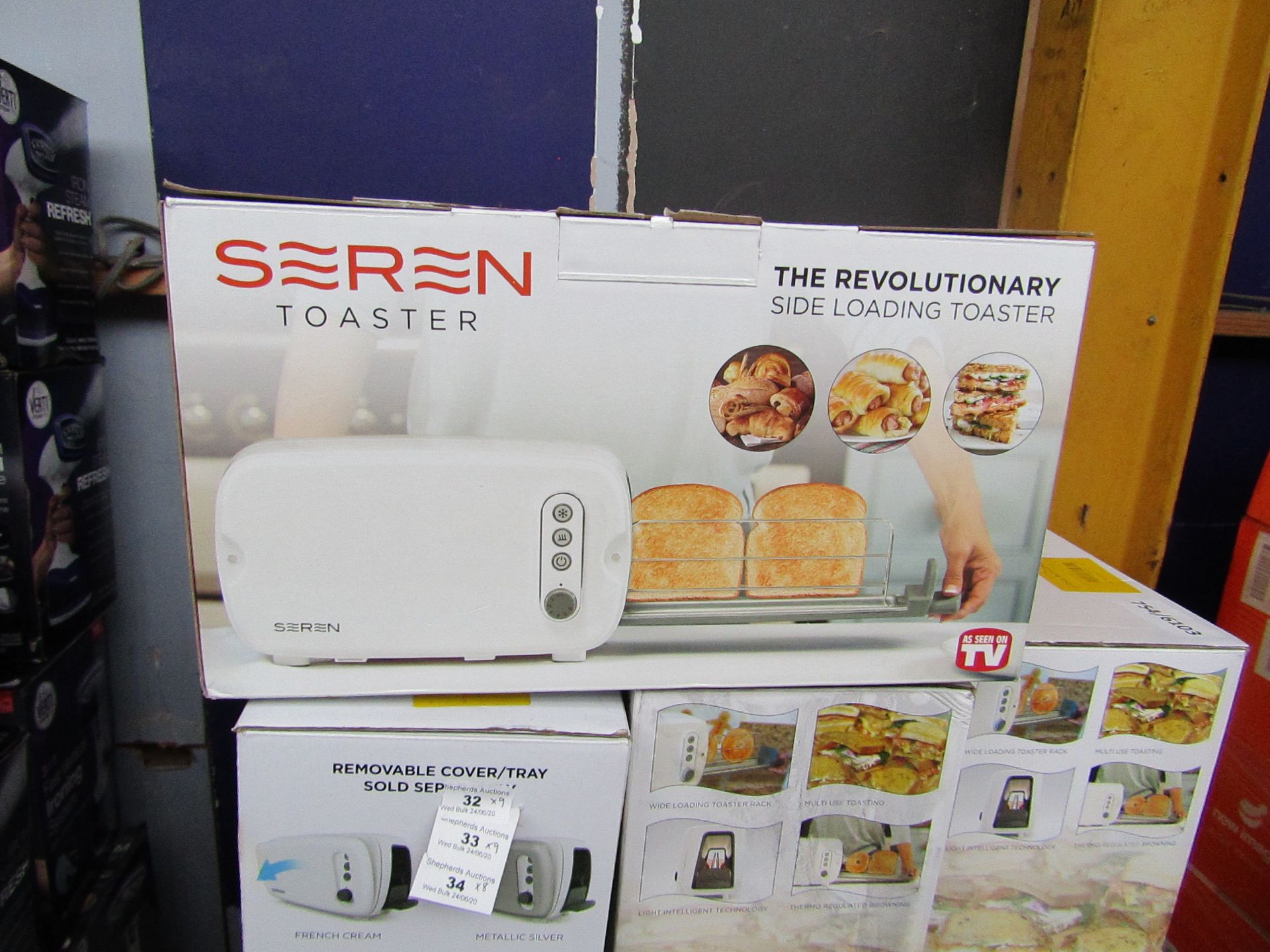 | 9X | SEREN TOASTERS | UNCHECKED AND BOXED | NO ONLINE RESALE | SKU C5060541513075 | RRP £59.99 |