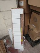 Carisa Elvino white radiator 1245x300, damaged at one end, comes with box, please read lot 0