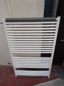 Tissino Hugo series 2 Chunky 1212x750mm White towel radiator, new and boxed.