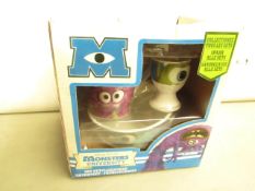 4 x Monsters University Breakfast Sets. Incl Bowl, Mug & Egg Cup. Boxed