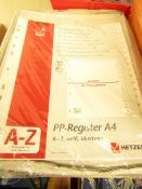 20 packs of A4 A - Z File Organisers. New & packaged