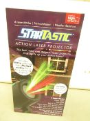 | 1X | STARTASTIC ACTION LASER PROJECTOR WITH 6 LASER MODES | NEW AND BOXED | SKU C5060191465304 |