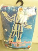 2 x Supporter Santa Costume with Jacket, Trousers, Hat & beard. Unused & Packaged