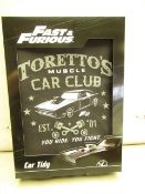 5 x Fast & Furious Car Tidys. New & packaged