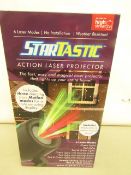 | 1X | STARTASTIC ACTION LASER PROJECTOR WITH 6 LASER MODES | NEW AND BOXED | SKU C5060191465304 |