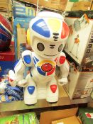 Migloi 5e3cm tall Robot. Looks unused but Untested. Boxed