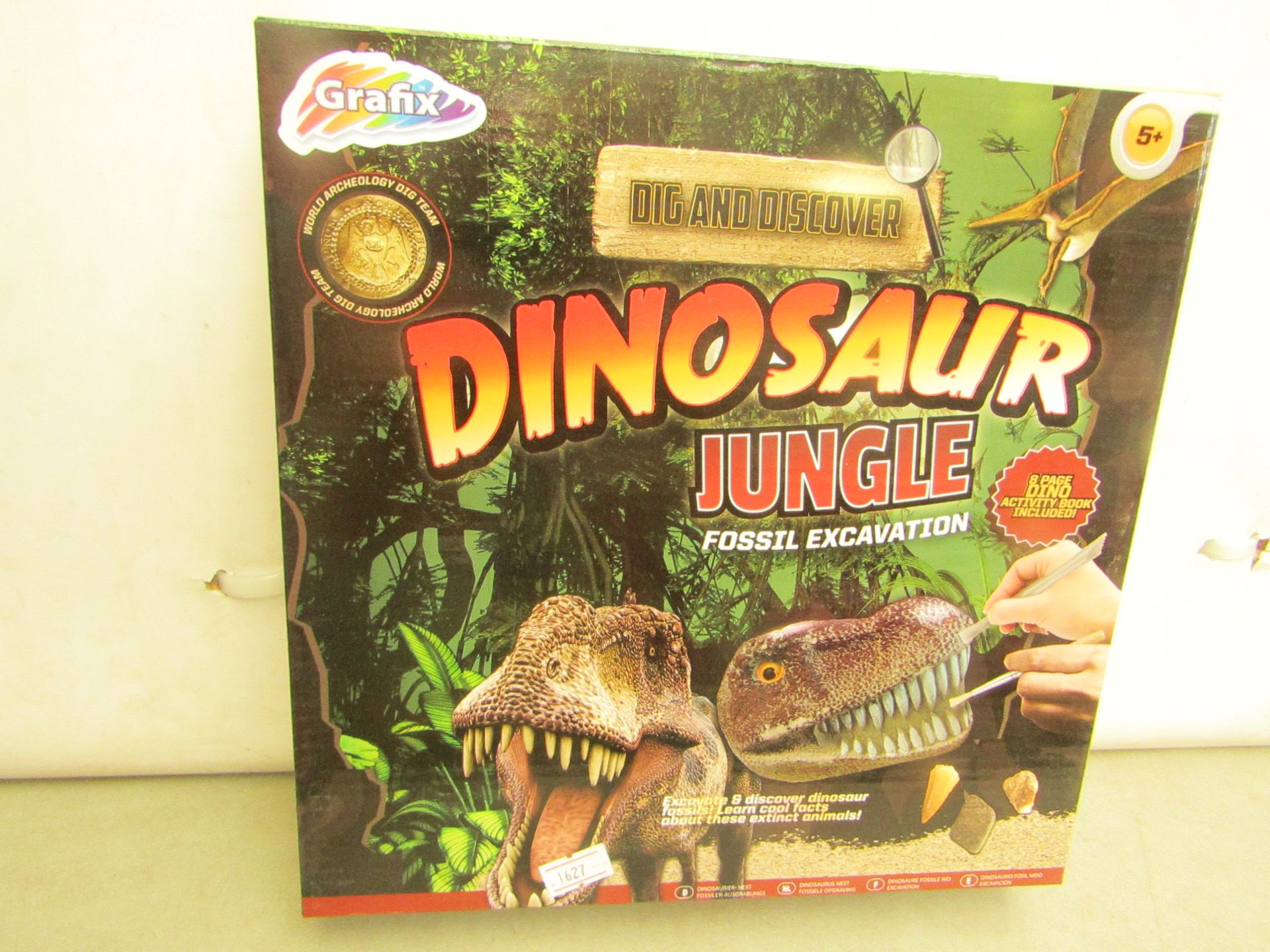 2 x Grafix Dig & Discover Dinosaur Roar Jungle Fossil Excavation. New & Boxed